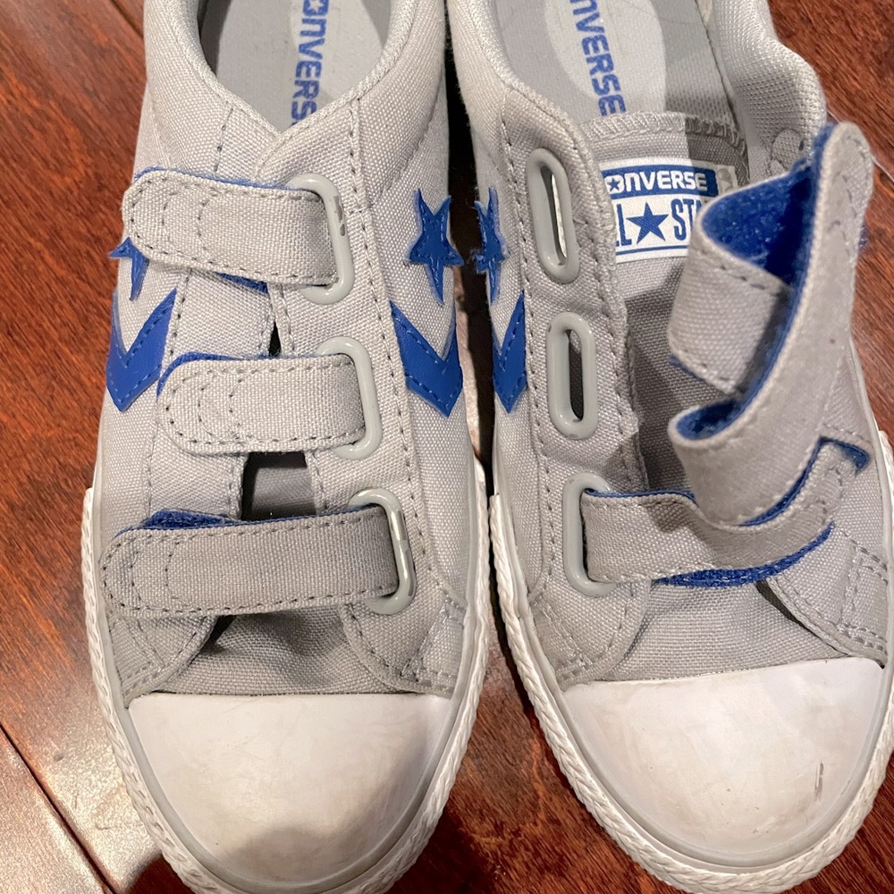 Converse Grey Star Player EV 3v Kids Trainers